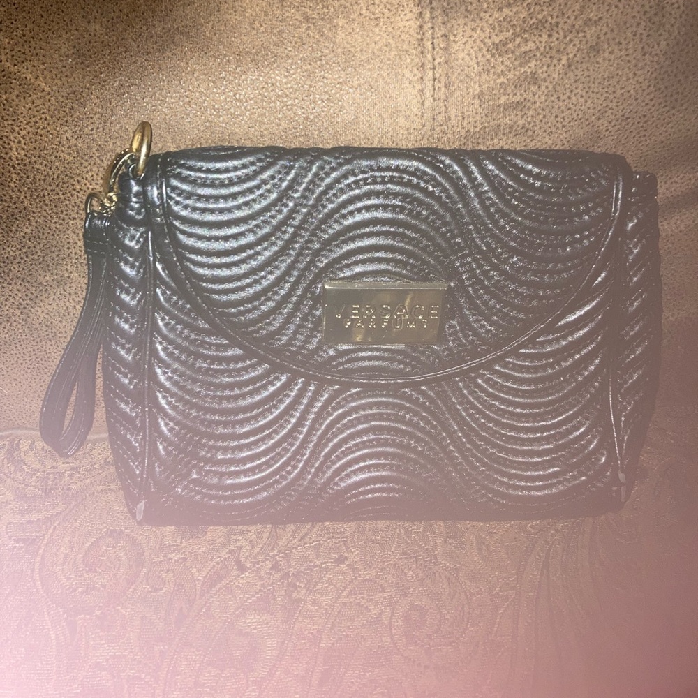 Black Versace clutch